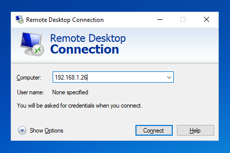 Remote Access a Computer with IP Address